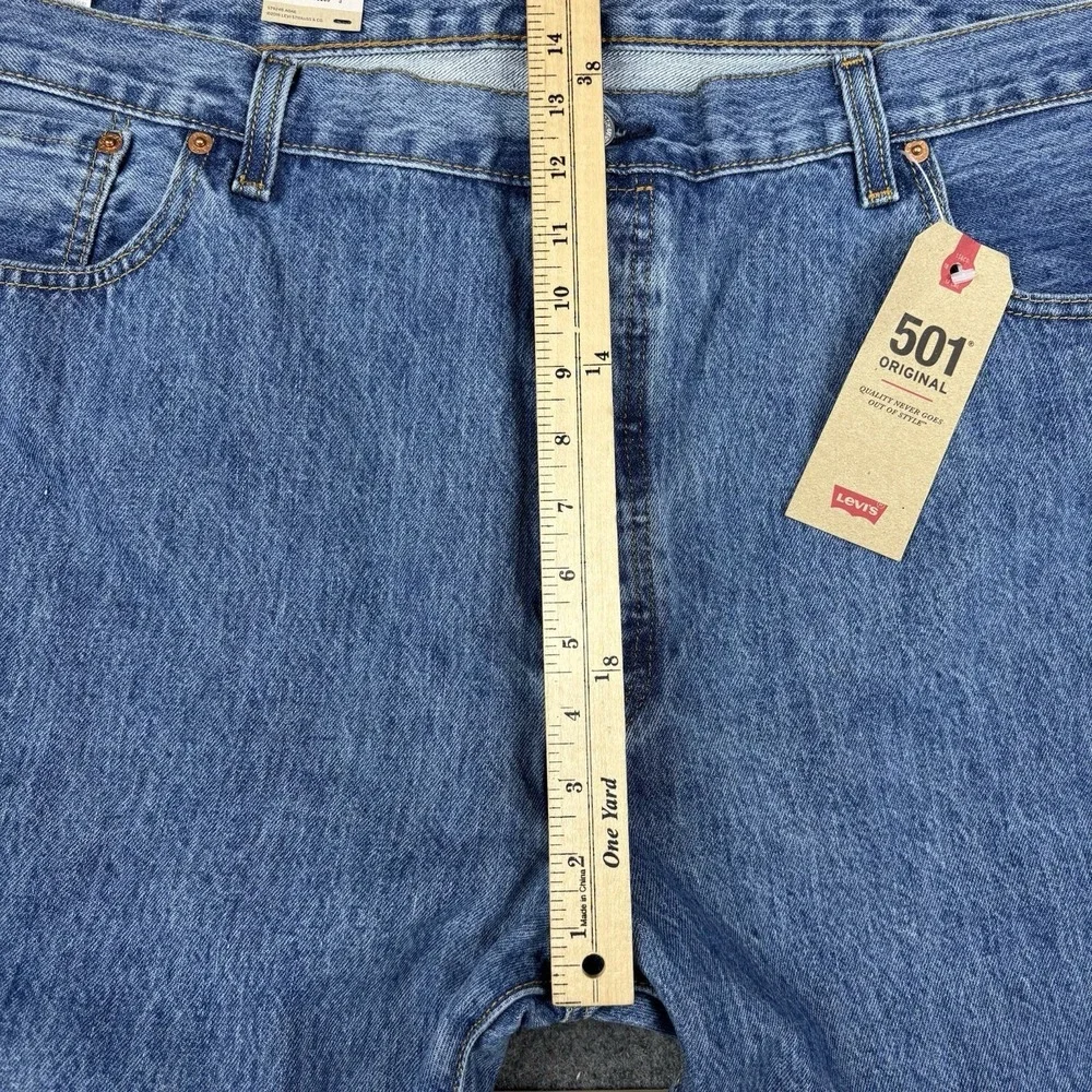 Levi's‎ 501 Jeans Mens 44x32 NWT Straight Leg Blue Denim Casual Big And Tall New